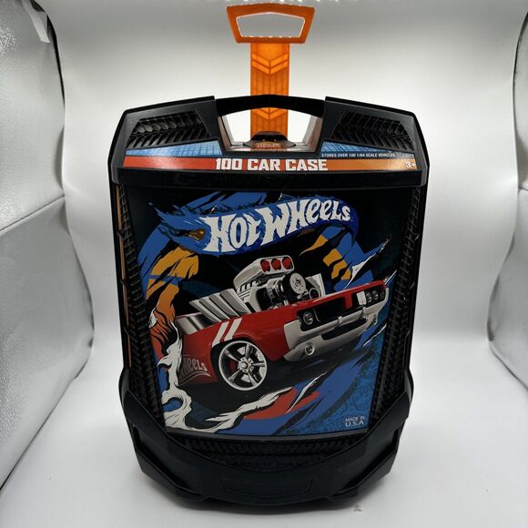 Hot Wheels 100-Car Carrying Case Box Storage 2014 Mattel Inc. PREOWNED EUC - Picture 5 of 13